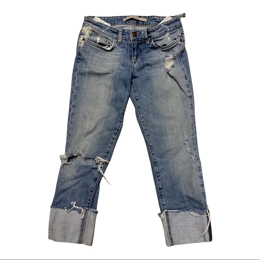 Joe’s Jeans Ripped Distressed Crop Jeans - size 25